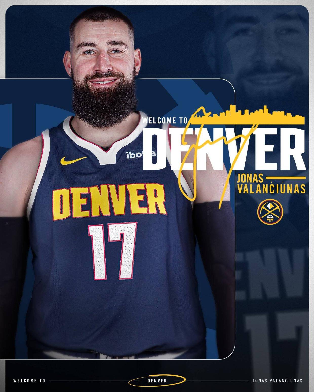 尘埃落定!掘金官宣瓦兰加盟 新赛季辅佐约老师